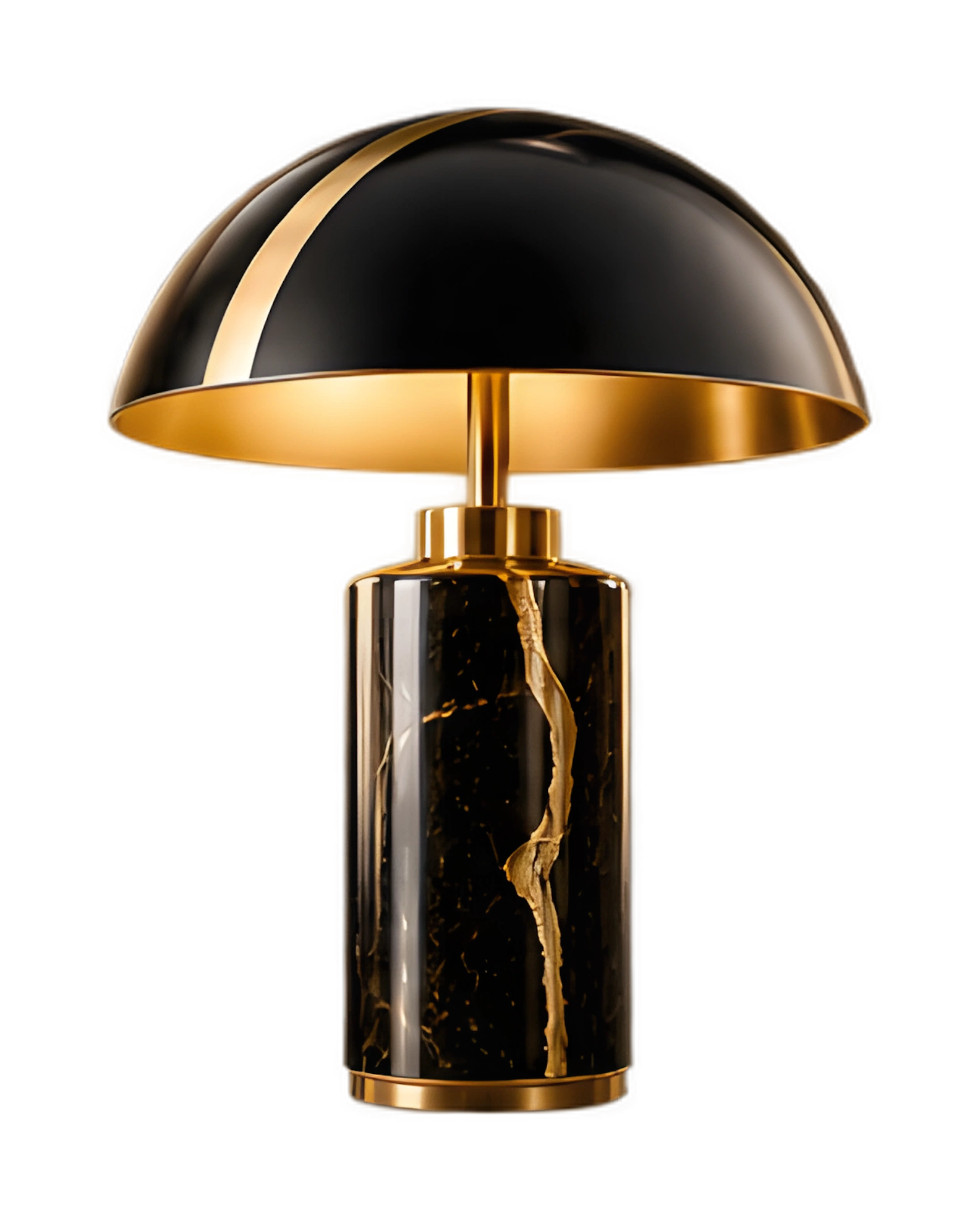 Lampe design dorée